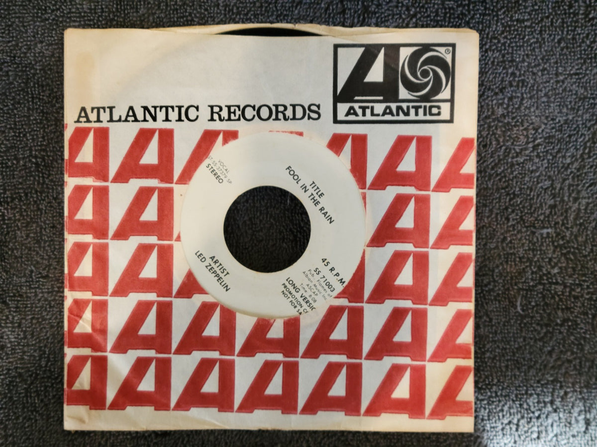 LED ZEPPELIN FOOL IN THE RAIN LONG AND SHORT  VERSION TEST PRESSING