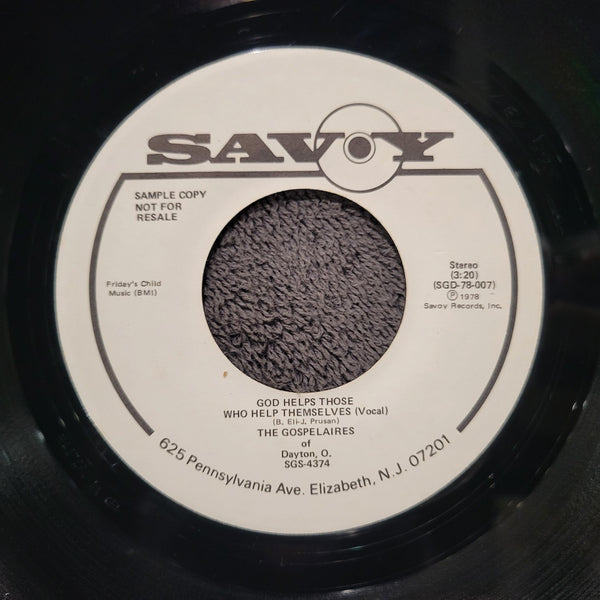 GOSPELAIRES GOD HELPS THOSE WHO HELP THEMSELVES WHITE LABEL PROMO SAVOY SGS-4374