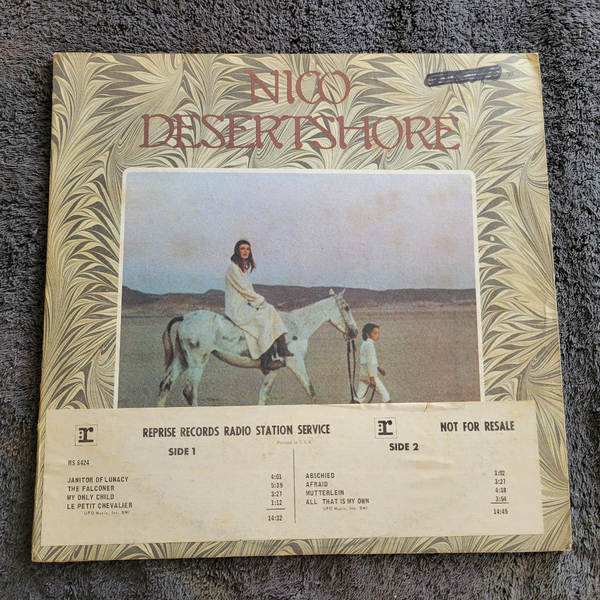NICO DESERTSHORE DESERT SHORE WLP WHITE LABEL PROMO VELVET UNDERGROUND