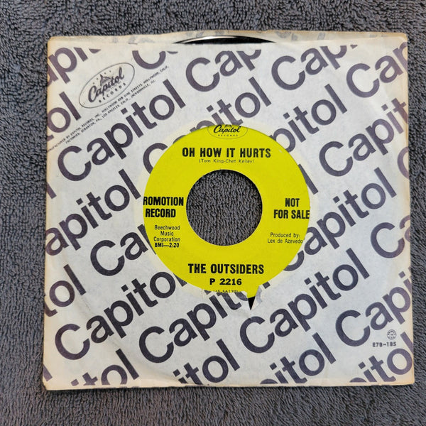 OUTSIDERS OH HOW IT HURTS WE AINT GONNA MAKE IT PROMO CAPITOL P 2216