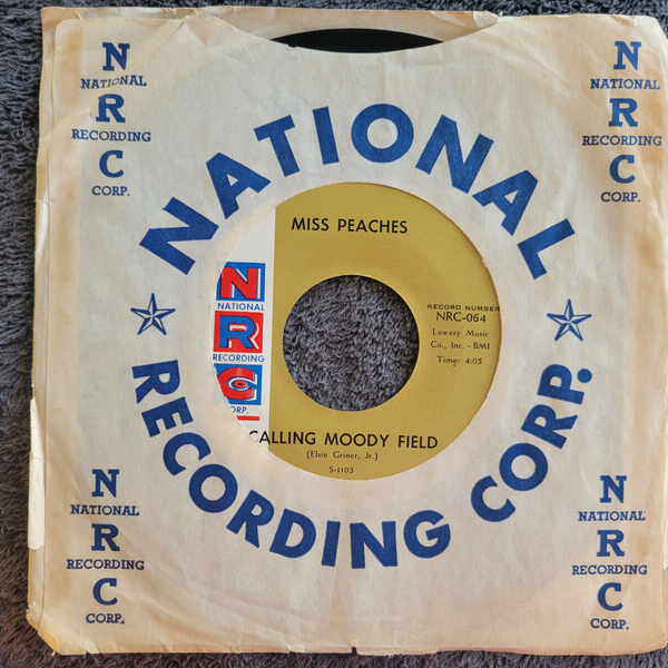 MISS PEACHES CALLING MOODY FIELD NRC NATIONAL RECORDING CORP.