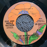 DOC WATSON POOR BOY BLUES PROMO POPPY PP-XW414-W MONO MERLE