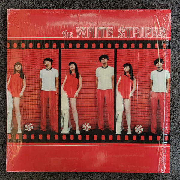 WHITE STRIPES SELF TITLED ALBUM RED WHITE SPLIT VINYL LIMITED EDITION SHRINK