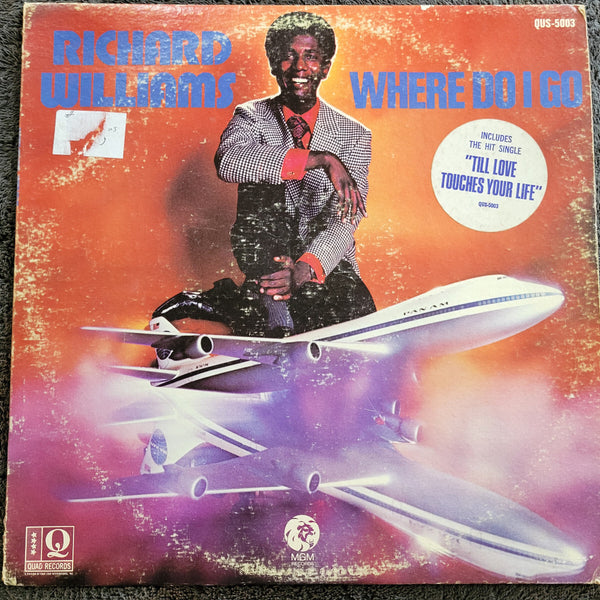RICHARD WILLIAMS WHERE DO I GO WLP WHITE LABEL PROMO HYPE STICKER