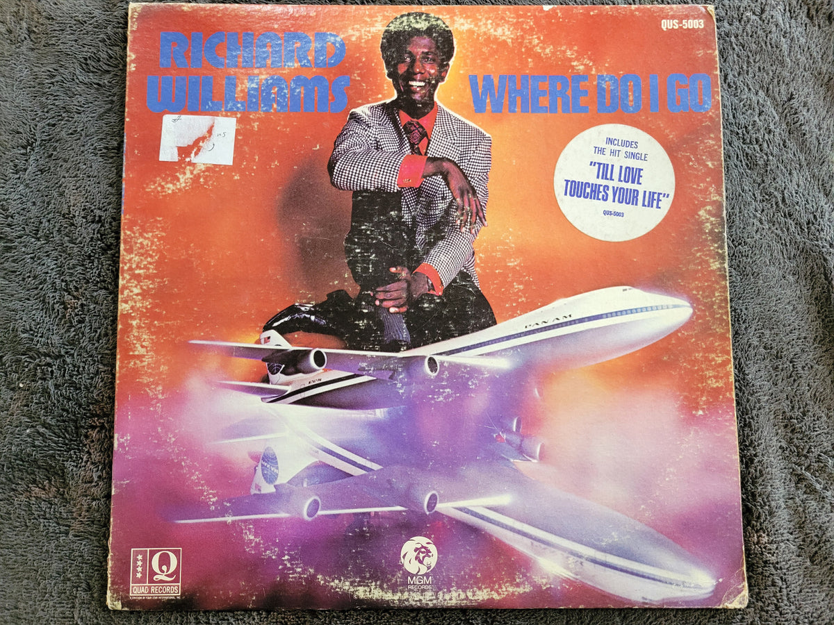 RICHARD WILLIAMS WHERE DO I GO WLP WHITE LABEL PROMO HYPE STICKER
