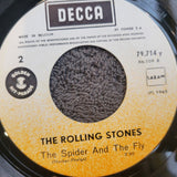 ROLLING STONES SATISFACTION PICTURE SLEEVE IMPORT BELGIUM THE SPIDER AND THE FLY