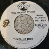 ROLLING STONES TUMBLING DICE WHITE LABEL PROMO PLUG SIDE BLUE LABEL RS-19103