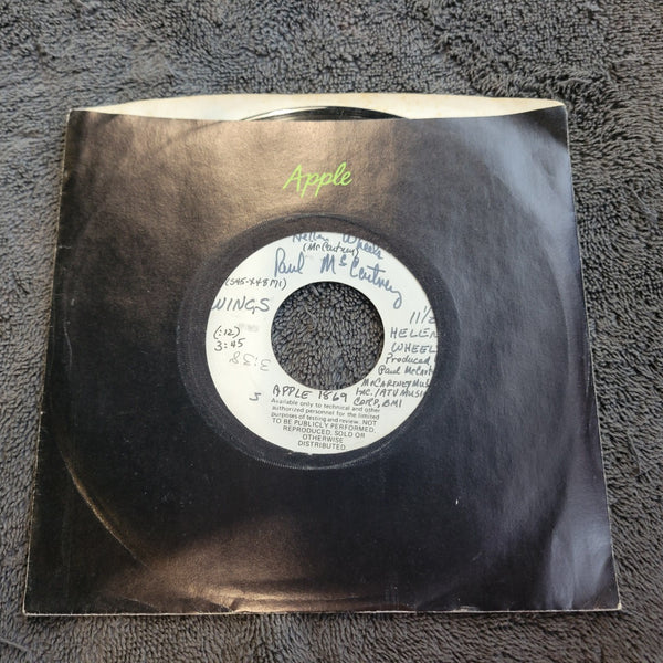 PAUL MCCARTNEY WINGS HELEN WHEELS TEST PRESSING WHITE LABEL PROMO