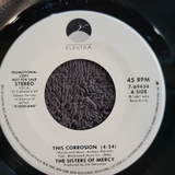 SISTERS OF MERCY THIS CORROSION PICTURE SLEEVE WHITE LABEL PROMO WLP