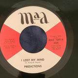 PREDICTIONS HAPPY HOLLOW LANE I LOST MY MIND MAA RECORDS MAD 1001