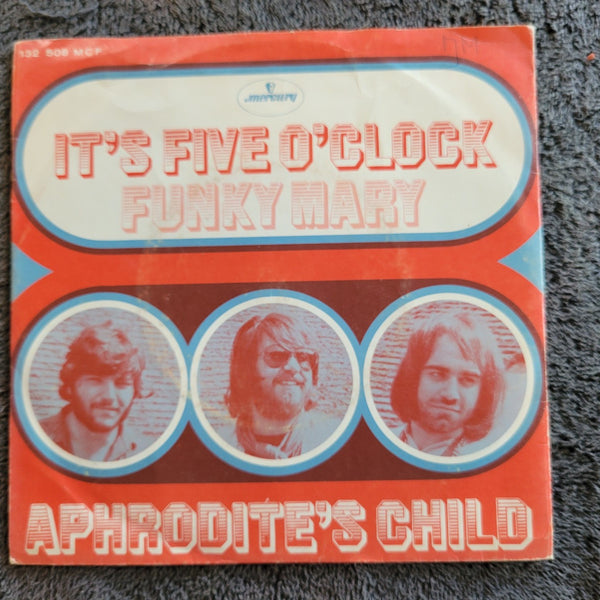 APHRODITES CHILD ITS FIVE O'CLOCK  FUNKY MARY IMPORT NETHERLANDS MONO PROG PSYCH