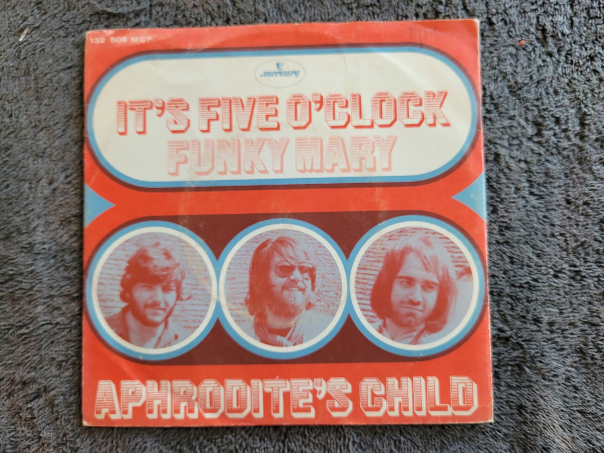 APHRODITES CHILD ITS FIVE O'CLOCK  FUNKY MARY IMPORT NETHERLANDS MONO PROG PSYCH