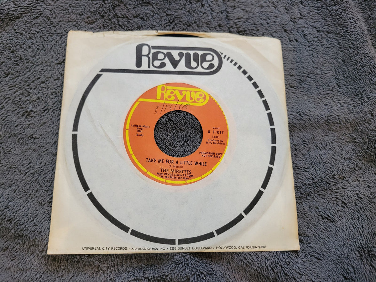 MIRETTES TAKE ME FOR A LITTLE WHILE BOTH SIDES PROMO REVUE R 11017 IKE & TINA