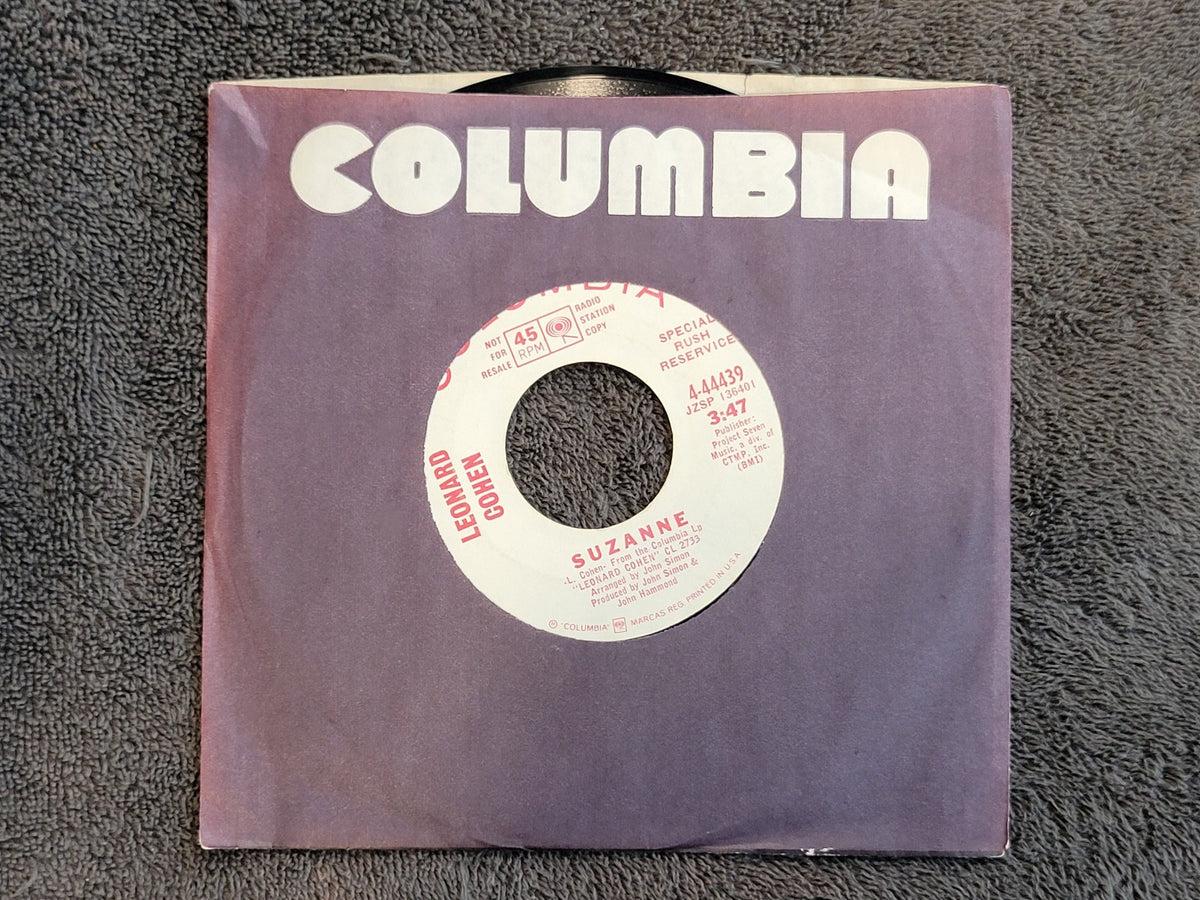 LEONARD COHEN SUZANNE HEY THAT'S NO WAY TO SAY GOODBYE WHITE LABEL PROMO WLP