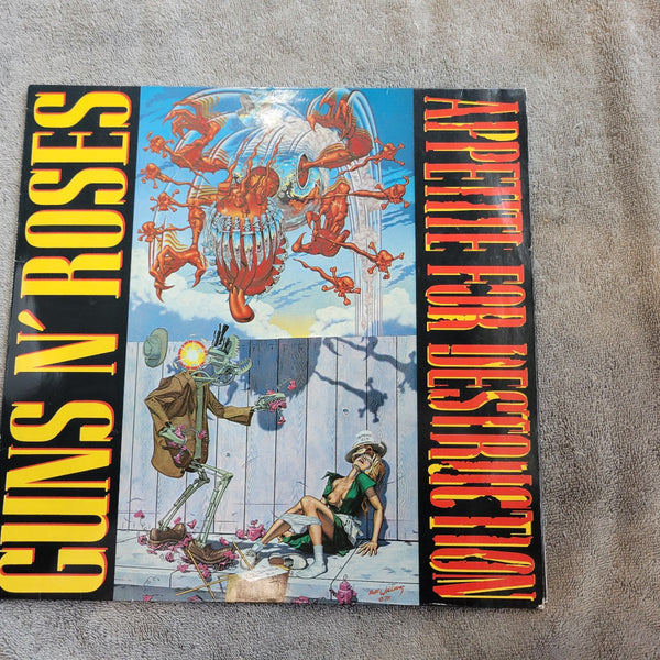 GUNS N ROSES APPETITE FOR DESTRUCTION BANNED COVER INNER SLEEVE IMPORT GERMANY