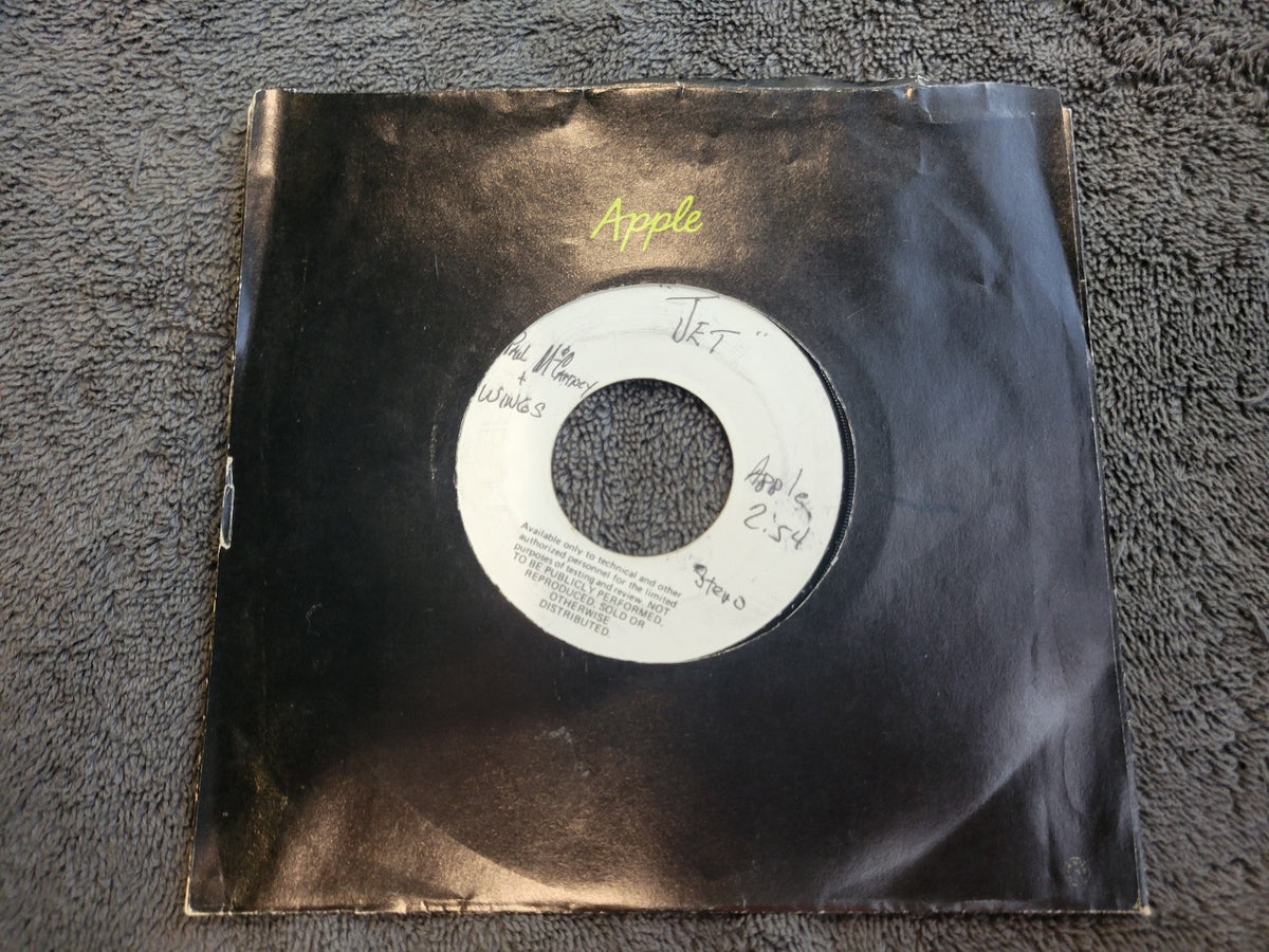 PAUL MCCARTNEY & WINGS JET MONO TEST PRESSING APPLE P-1871