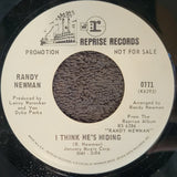 RANDY NEWMAN LAST NIGHT I HAD A DREAM I THINK HE'S HIDING WLP WHITE LABEL PROMO