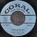 BUDDY HOLLY THAT'LL BE THE DAY I'M LOOKIN FOR SOMEONE TO LOVE SILVER STAR CORAL