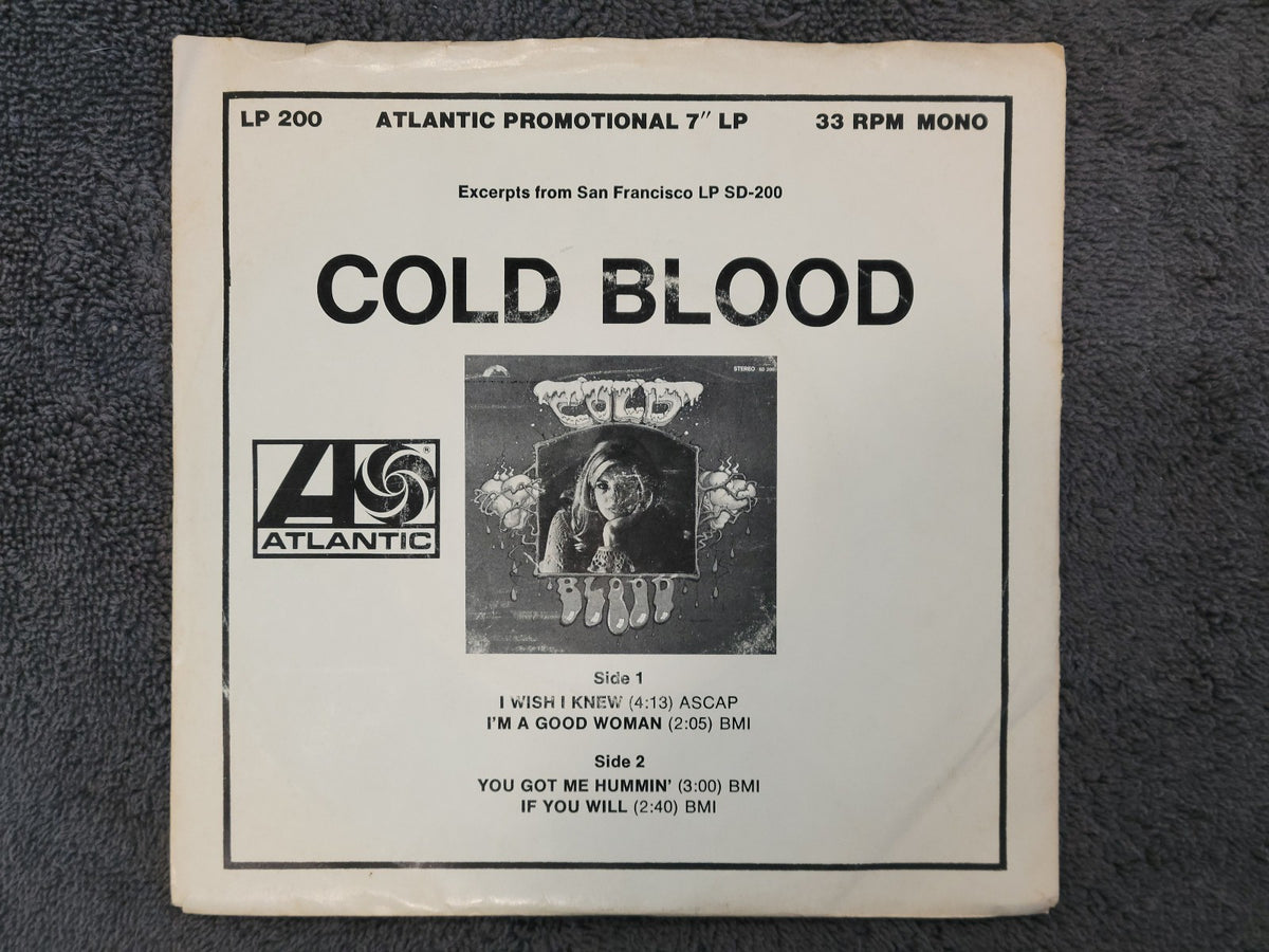 COLD BLOOD I WISH I KNEW I'M A GOOD WOMAN EP PROMO MONO PICTURE SLEEVE