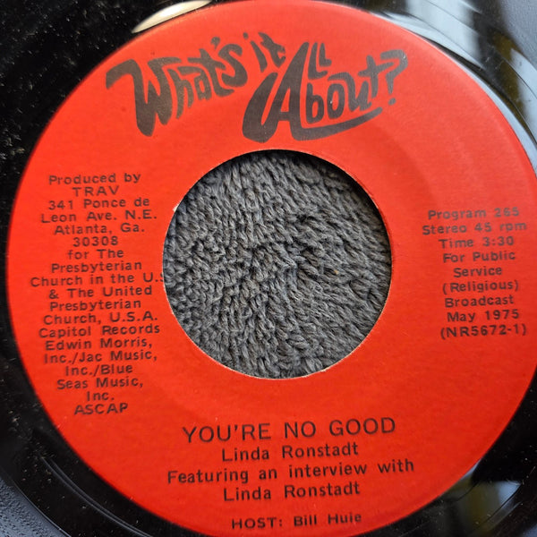 LINDA RONSTADT YOU'RE NO GOOD WHAT'S IT ALL ABOUT? PROGRAM 266 FANNY BUTTER BOY