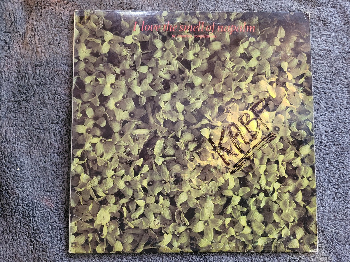 I LOVE THE SMELL OF NAPALM A CREATION RECORDS PRIMAL SCREAM BIFF BANG POW