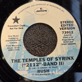 RUSH TEMPLES OF SYYRINX 2112 BAND II PROMO SHEET MAKING MEMORIES MERCURY 73912