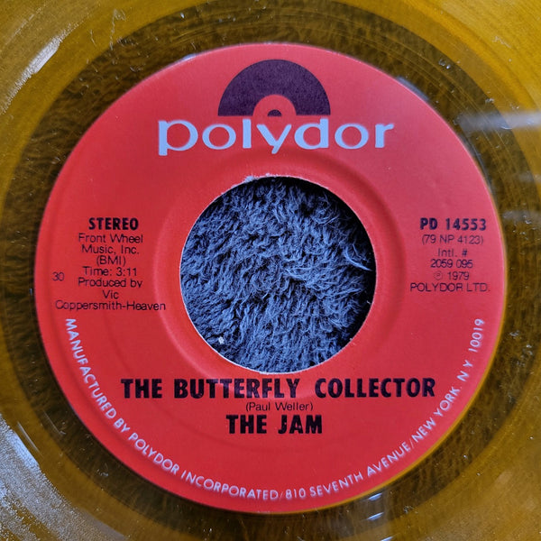 JAM THE BUTTERFLY COLLECTOR / STRANGE TOWN YELLOW VINYL POLYDOR PAUL WELLER