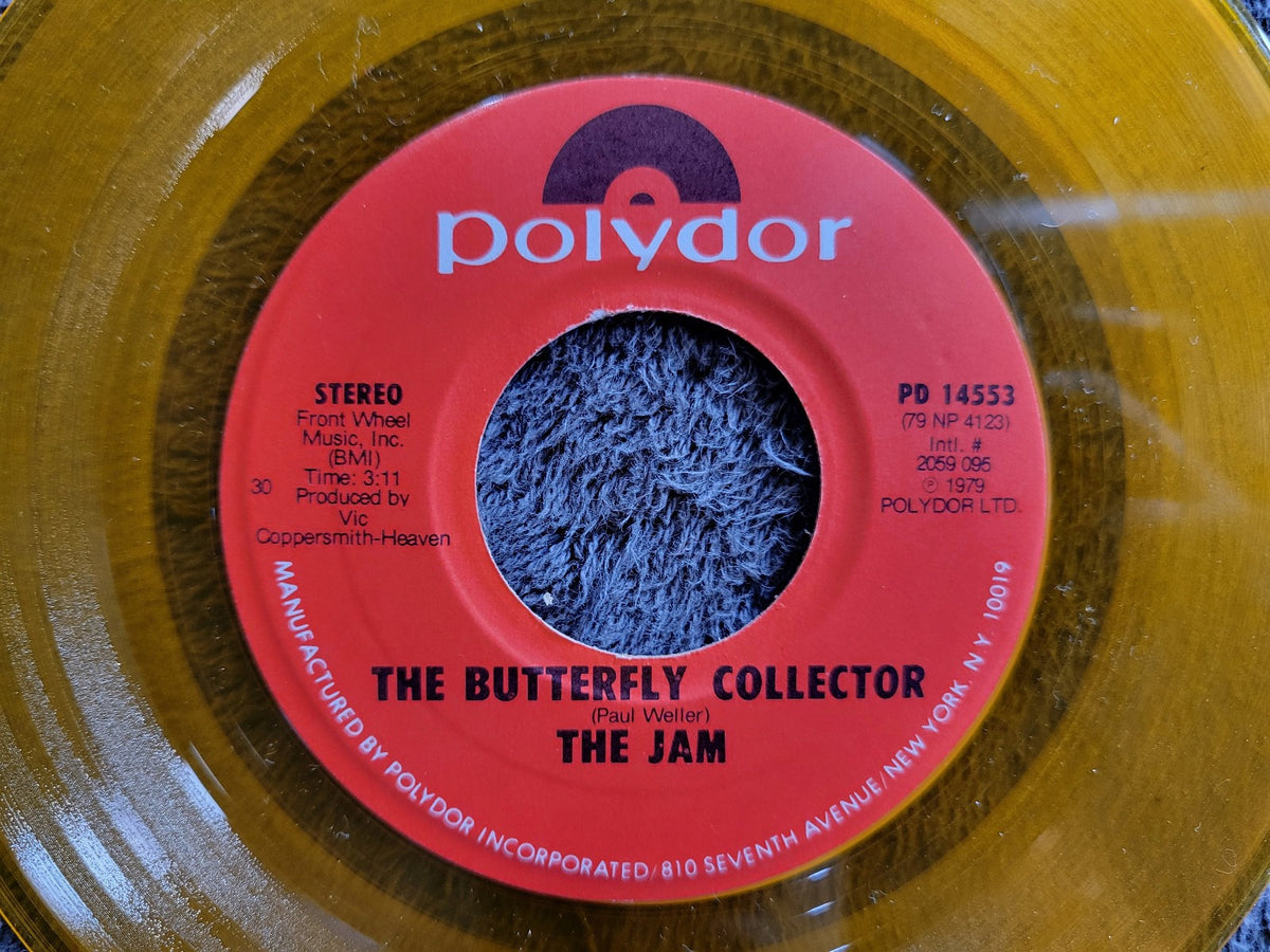 JAM THE BUTTERFLY COLLECTOR / STRANGE TOWN YELLOW VINYL POLYDOR PAUL WELLER