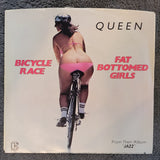 QUEEN FAT BOTTOMED GIRLS BICYCLE RACE BUTTERFLY LABEL PICTURE SLEEVE E-45541