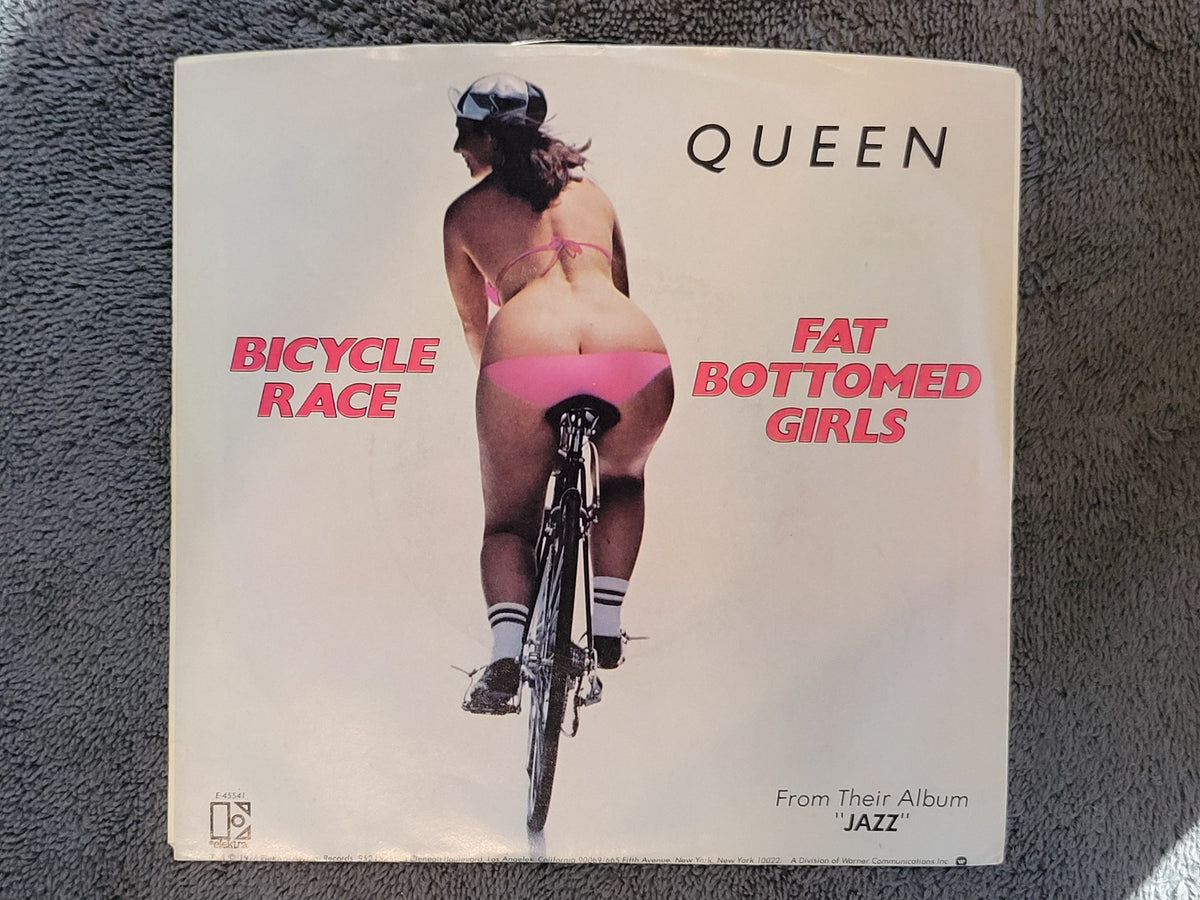 QUEEN FAT BOTTOMED GIRLS BICYCLE RACE BUTTERFLY LABEL PICTURE SLEEVE E-45541