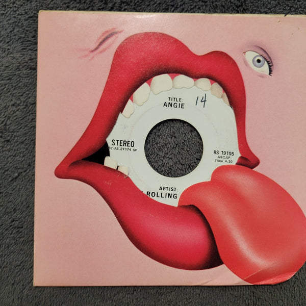 ROLLING STONES ANGIE TEST PRESSING WLP WHITE LABEL PROMO RS 19105 TP WLP