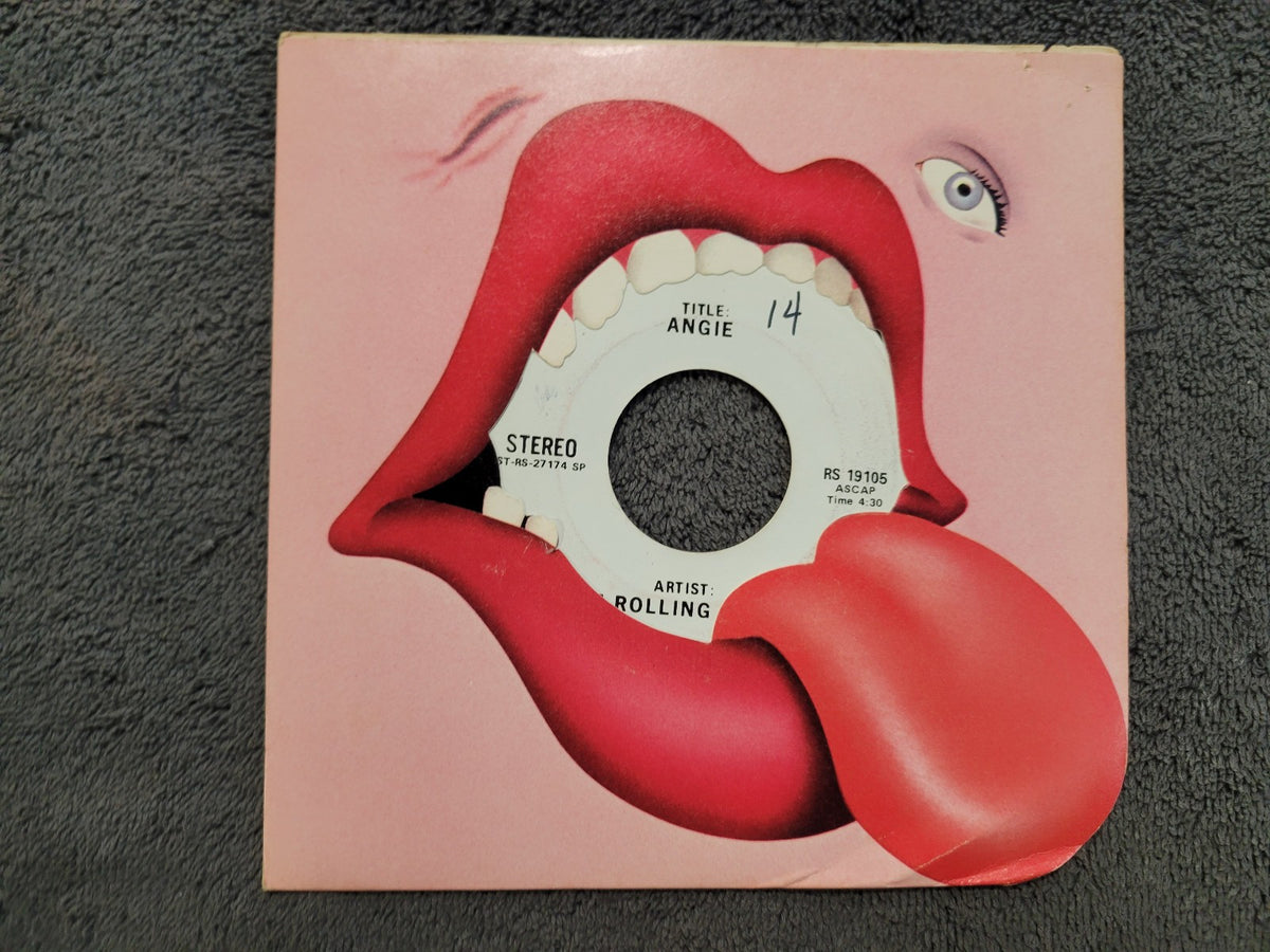 ROLLING STONES ANGIE TEST PRESSING WLP WHITE LABEL PROMO RS 19105 TP WLP