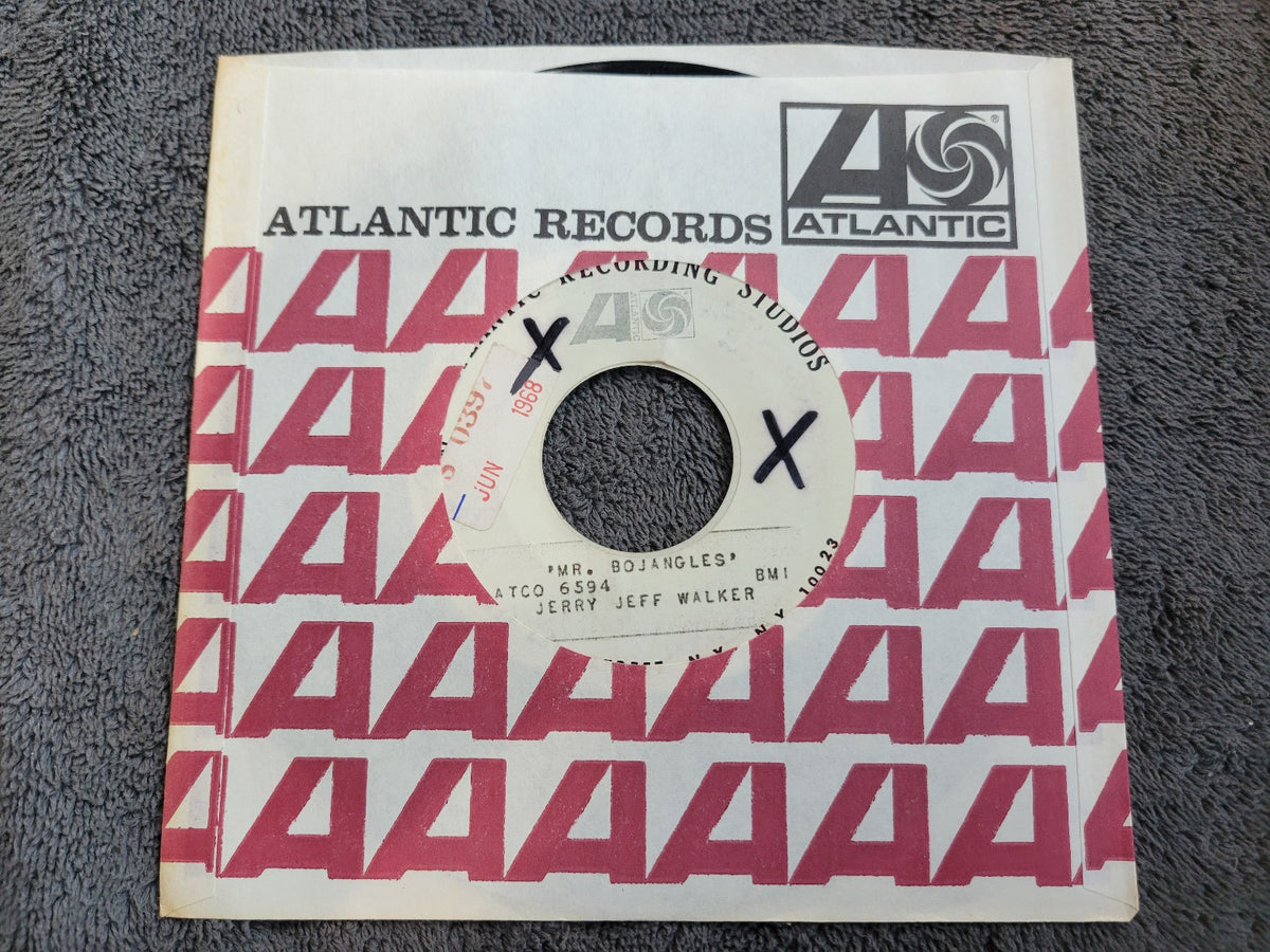 JERRY JEFF WALKER MR BOJANGLES TEST PRESSING WHITE LABEL PROMO