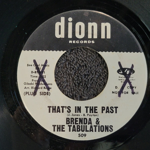BRENDA & THE TABULATIONS THATS IN PAST CANT GET OVER YOU WHITE LABEL PROMO WLP