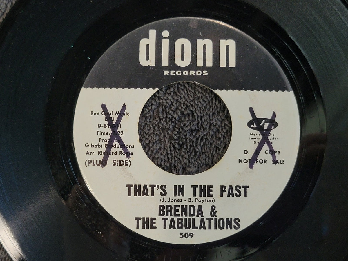 BRENDA & THE TABULATIONS THATS IN PAST CANT GET OVER YOU WHITE LABEL PROMO WLP