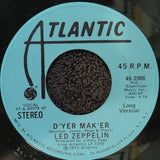 LED ZEPPELIN DYER MAKER LONG VERSION BOTH SIDES PROMO