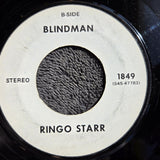 RINGO STARR BACK OFF BOOGALOO WHITE LABEL PROMO APPLE 1849 WLP BLINDMAN