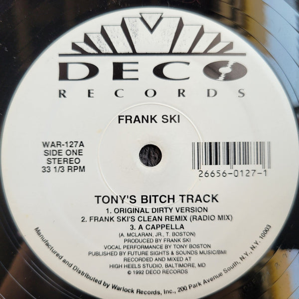 FRANK SKI TONYS BITCH TRACK DECO RECORDS WHORES IN THE HOUSE