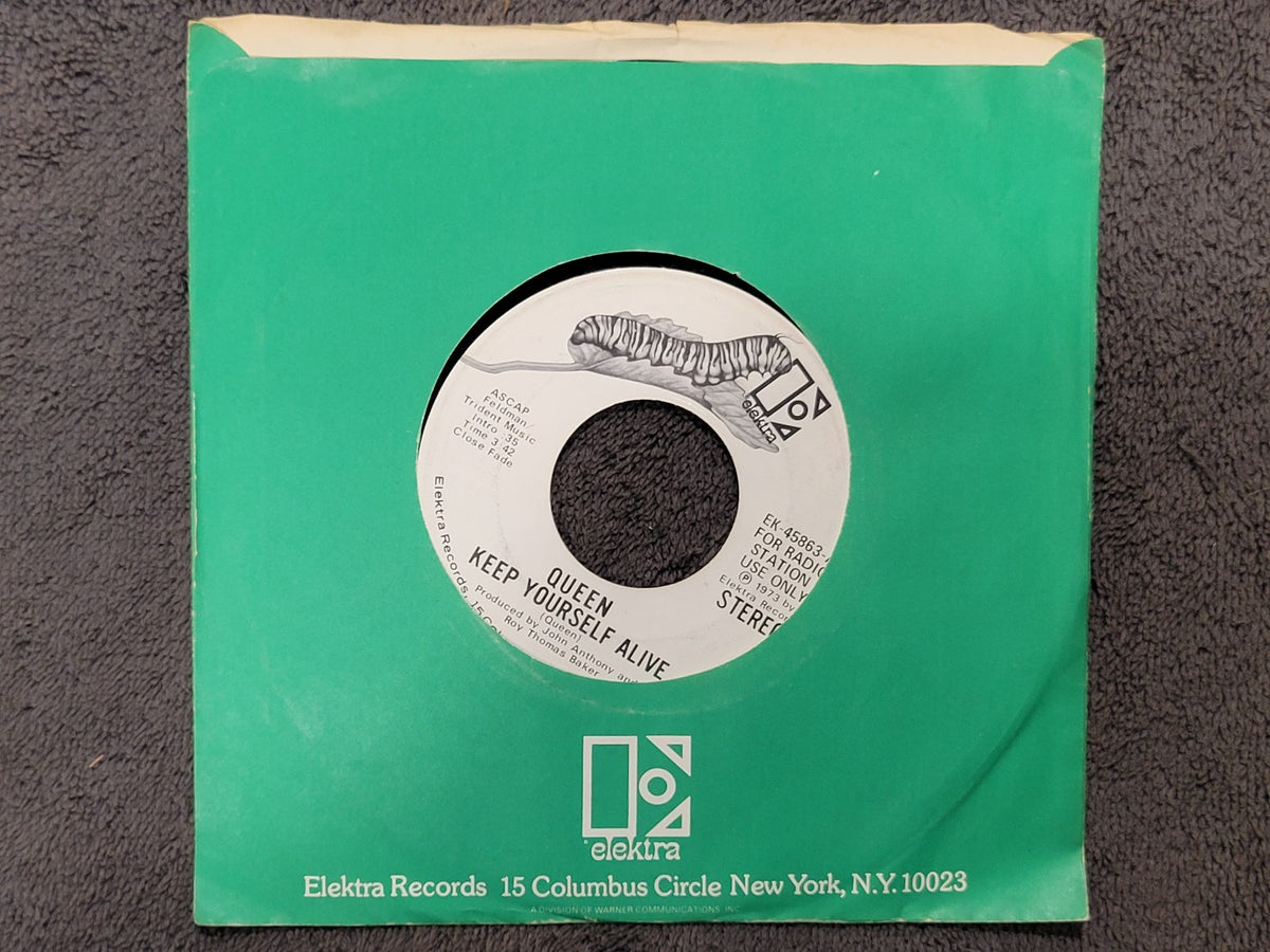 QUEEN KEEP YOURSELF ALIVE WHITE LABEL PROMO MONO ELEKTRA EK-45863