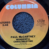 PAUL MCCARTNEY WONDERFUL CHRISTMASTIME PICTURE SLEEVE MONO COLUMBIA 1-11162
