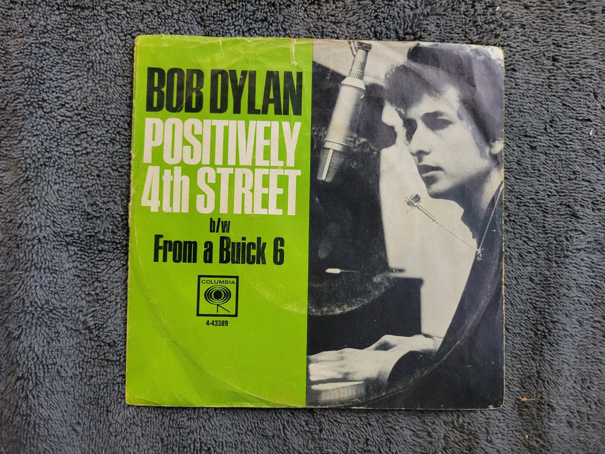 BOB DYLAN POSITIVELY 4TH STREET PICTURE SLEEVE FROM A BUICK 6 COLUMBIA 4-43389