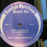 CLEOPHUS ROBINSON A HOG DRESSED UP IN A TUXEDO SUIT RANDYS SPIRITUAL SHRINK