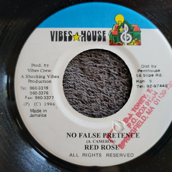 RED ROSE NO FALSE PRETENCE 7" VIBES HOUSE JAMAICA