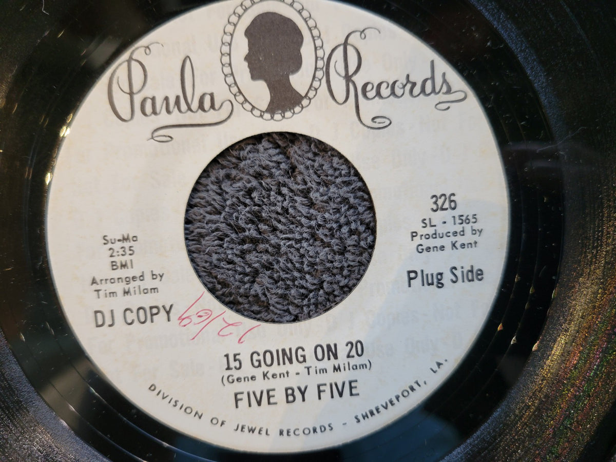 FIVE BY FIVE 15 GOING ON 20 WHITE LABEL PROMO PAULA 326 DJ COPY PENTHOUSE PAUPER
