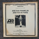 ARETHA FRANKLIN ARETHA IN PARIS WHITE LABEL PROMO MONO ATLANTIC EP. 1015 WLP