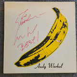 THE VELVET UNDERGROUND & NICO ANDY WARHOL 1968 PEEL COVER AUTOGRAPHED LOU REED