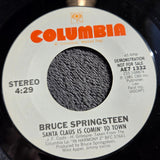BRUCE SPRINGSTEEN SANTA CLAUS IS COMIN' TO TOWN WHITE LABEL PROMO AE7-1332