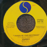 RAMONES I WANNA BE YOUR BOYFRIEND CALIFORNIA SUN PICTURE SLEEVE SIRE SAA-734