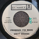 EMITT RHODES LIVE TILL YOU DIE PROMISES I'VE MADE WHITE LABEL PROMO D-4274