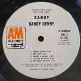 SANDY DENNY SANDY FAIRPORT CONVENTION WLP WHITE LABEL PROMO GATEFOLD SELF TITLED